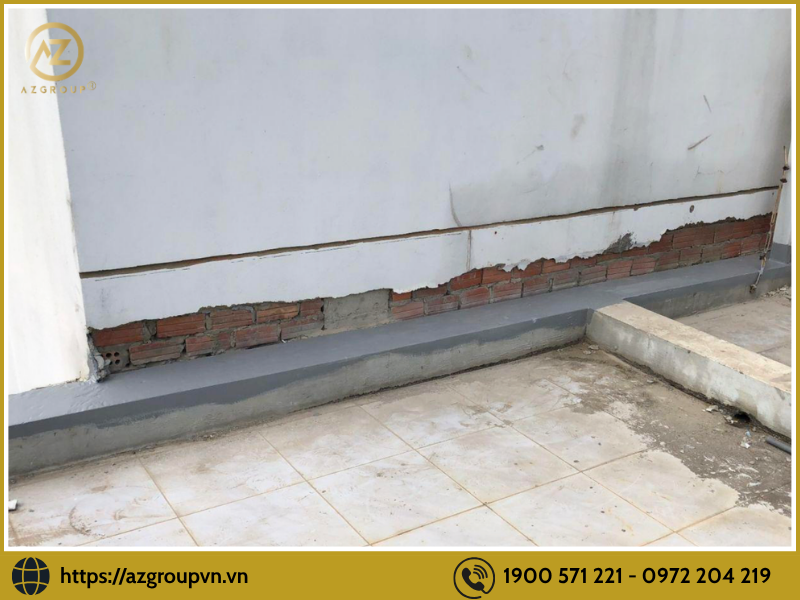 Các vị trí tiếp giáp không được xử lý kín